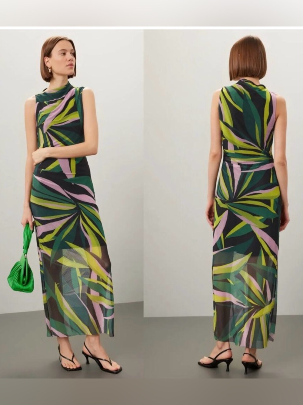 Donna Morgan // Midi Print Dress // Sz 6